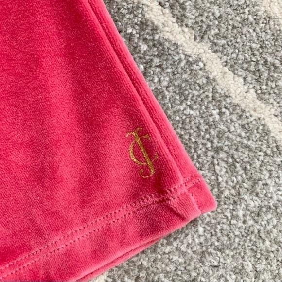 Juicy Couture Hot Pink Velvet Pants Size 4 - Picture 2 of 4